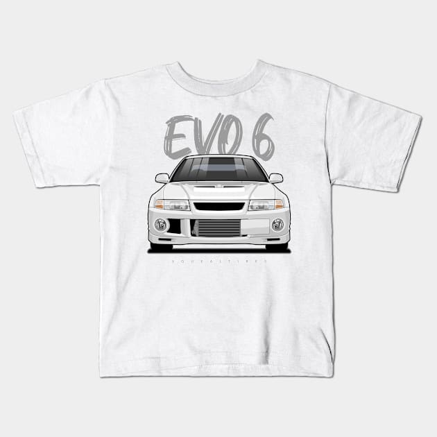 Lancer Evolution VI Kids T-Shirt by squealtires